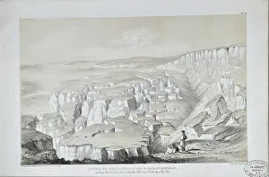 Fellow Prints: A view of the landslip from Great Bindon