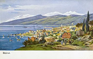 Coastline Collection: View of the Lebanese Coastline at Beirut