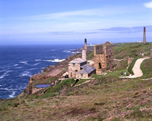 Grassy Collection: View at Levant Mine, Pendeen, Cornwall
