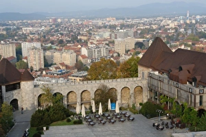 Images Dated 9th October 2007: View of Ljubljana, Slovenia, from the castle