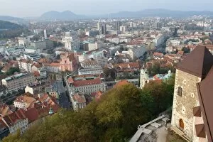 Images Dated 9th October 2007: View of Ljubljana, Slovenia, from the castle
