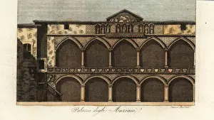 Firenze Prints: View of the Loggia degli Osii, Milan, Italy, 14th century