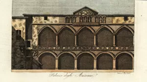 Degli Collection: View of the Loggia degli Osii, Milan, Italy, 14th century