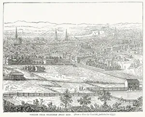 1753 Prints: View of London from Islington of West End. Date: 1753