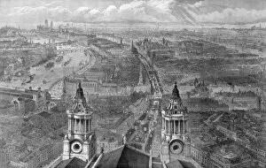 Mayor Collection: View of London from St. Pauls, on Lord Mayors Day