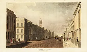 View looking north up Regent Street from Waterloo Place on Pall