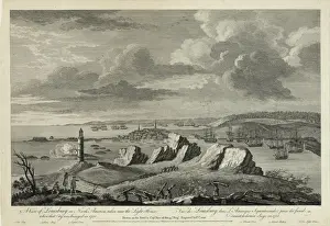 A view of Louisburg in North America, taken near the light h