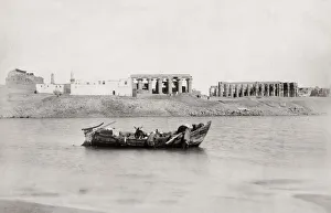 View of Luxor from the River Nile, Egypt