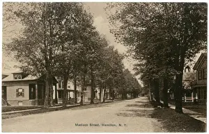 Madison Prints: View of Madison Street, Hamilton, New York State, USA