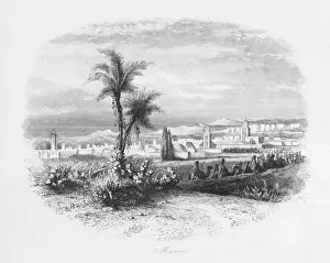 Marrakesh Prints: View of Marrakesh, Morocco, North Africa
