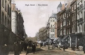 View of Marylebone High Street, London