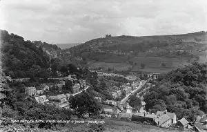 Heights Prints: View of Matlock Bath from Heights of Jacob