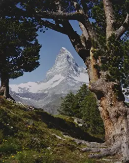 Matterhorn Prints: View of the Matterhorn between Switzerland and Italy