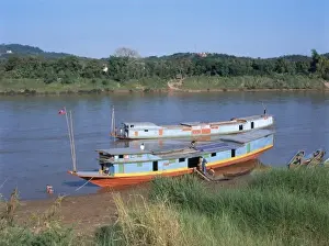 Laos Prints: View across the Mekong River, Chiang Khong, Thailand