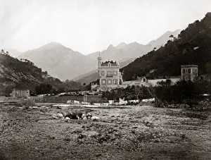 View at Mentone, France, circa 1890