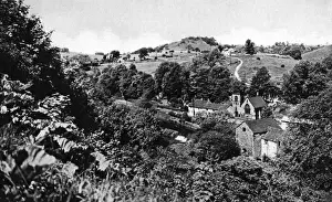 View of Millers Dale, Derbyshire Peak District
