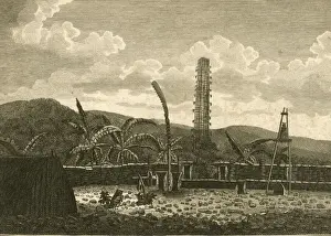View of a Morai or burial place in Atooi, Sandwich Islands
