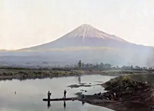 View of Mount Fuji, Japan, circa 1880s