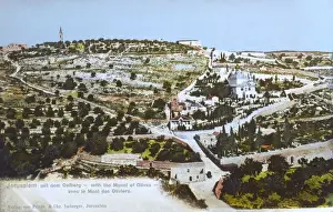 Hillside Prints: View of the Mount of Olives, Jerusalem, Israel