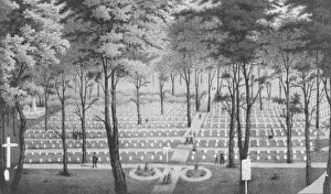 Arlington Prints: View of National Cemetery at Arlington