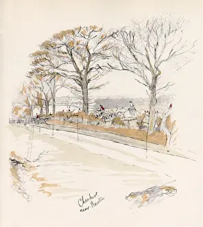 Hound Prints: View near Beeston, in the Cheshire Hunt area