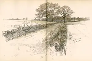 Foxhunt Prints: View near Shinfield, South Berkshire Hunt area