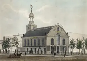Front view of the New York Post office, located by authority