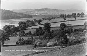 Abbot Prints: View of Newton Abbot from Teignmouth Road