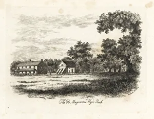 Antiquary Prints: View of the Old Magazine in Hyde Park, London, 1807