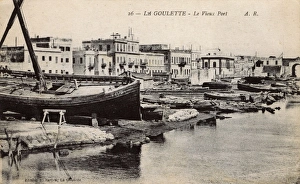 Images Dated 13th June 2017: View of the old port, La Goulette, Tunisia, North Africa