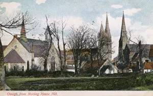 Churches Collection: View of Omagh, Northern Ireland from Meeting House Hill