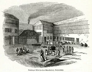 Mills Collection: View outside a leather factory, Bermondsey, south London