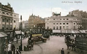Prop Collection: View of Oxford Circus with a G. prop bus passing through