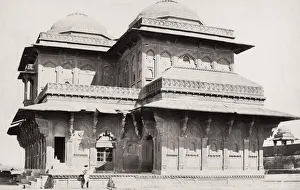 View of Palace buildings, Agra Fort, India