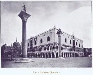 Ducale Prints: A view of the Palazzo Ducale, Venice, 1929