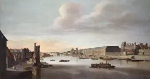 Seine Prints: View of Paris, 17th century Dutch School