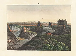 Montmartre Prints: View of Paris seen from Montmartre, 1800s