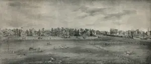 Trenton Prints: A view of Park-row at Trenton, N. J