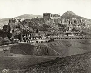 View of the Parthenon, Acropolis, Athens Greece