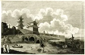 Pagodas Prints: View of Peking, China