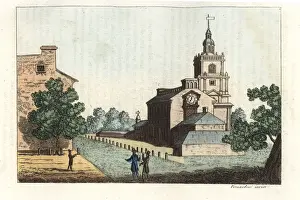 Philadelphia Prints: View of the Pennsylvania State House in Philadelphia, 1787