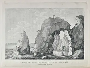 Perforated Prints: View of a perforated Basaltic Vein N W Coast of Jura