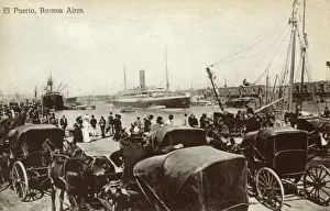 View of the Port at Buenos Aires, Argentina