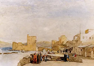 Pictures Now Gallery: View of the Port of Rhodes, Greece 1838 Date: 1838
