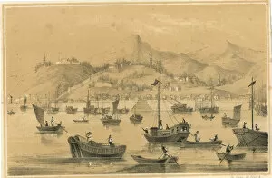 Opium Collection: View of the port of Shanghai, China