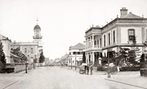 Yokohama Prints: View of the Post Office at Yokohama, Japan, c. 1880 s