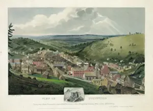 Enterprising Prints: View of Pottsville Taken from Sharp Mountain & respectfully