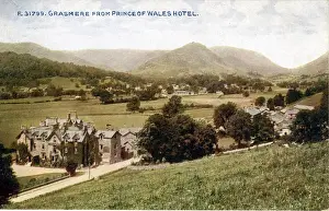 Grasmere Prints: View from Prince of Wales Hotel, Grasmere, Cumbria