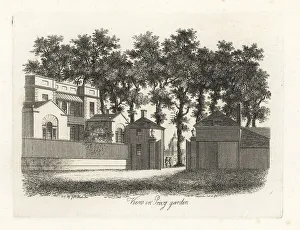 Antiquary Prints: View in the Privy Garden of the Palace of Whitehall, London, 180