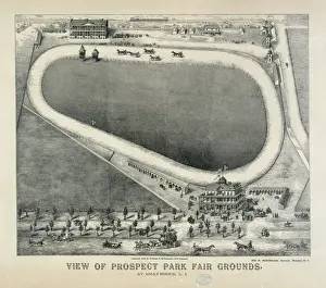 Gravesend Prints: View of Prospect Park fair grounds, at Gravesend, L. I